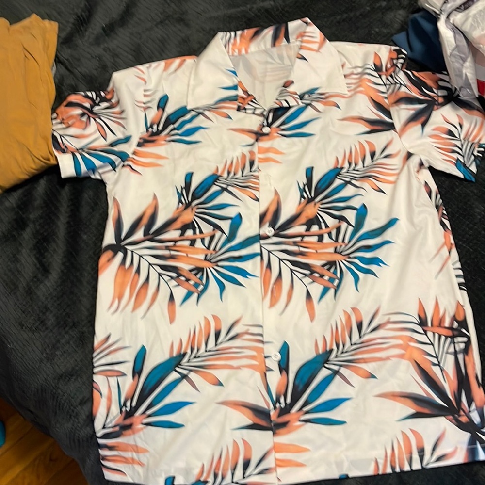 Floral button up shirt